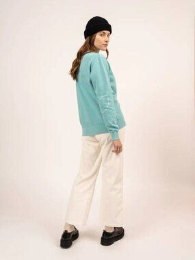 Lola Sweatshirt in Jade with Stitched Heart by Saint James